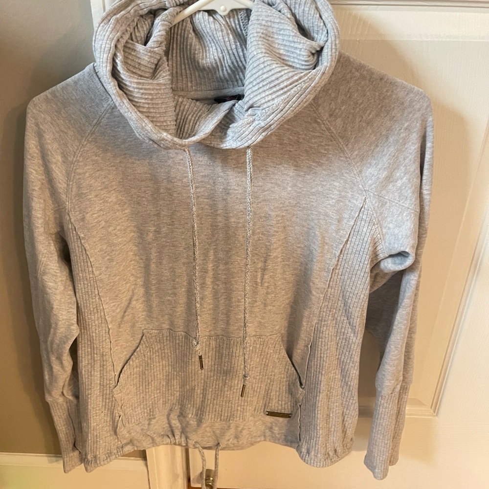 Betsey Johnson Light Gray Hooded Sweatshirt